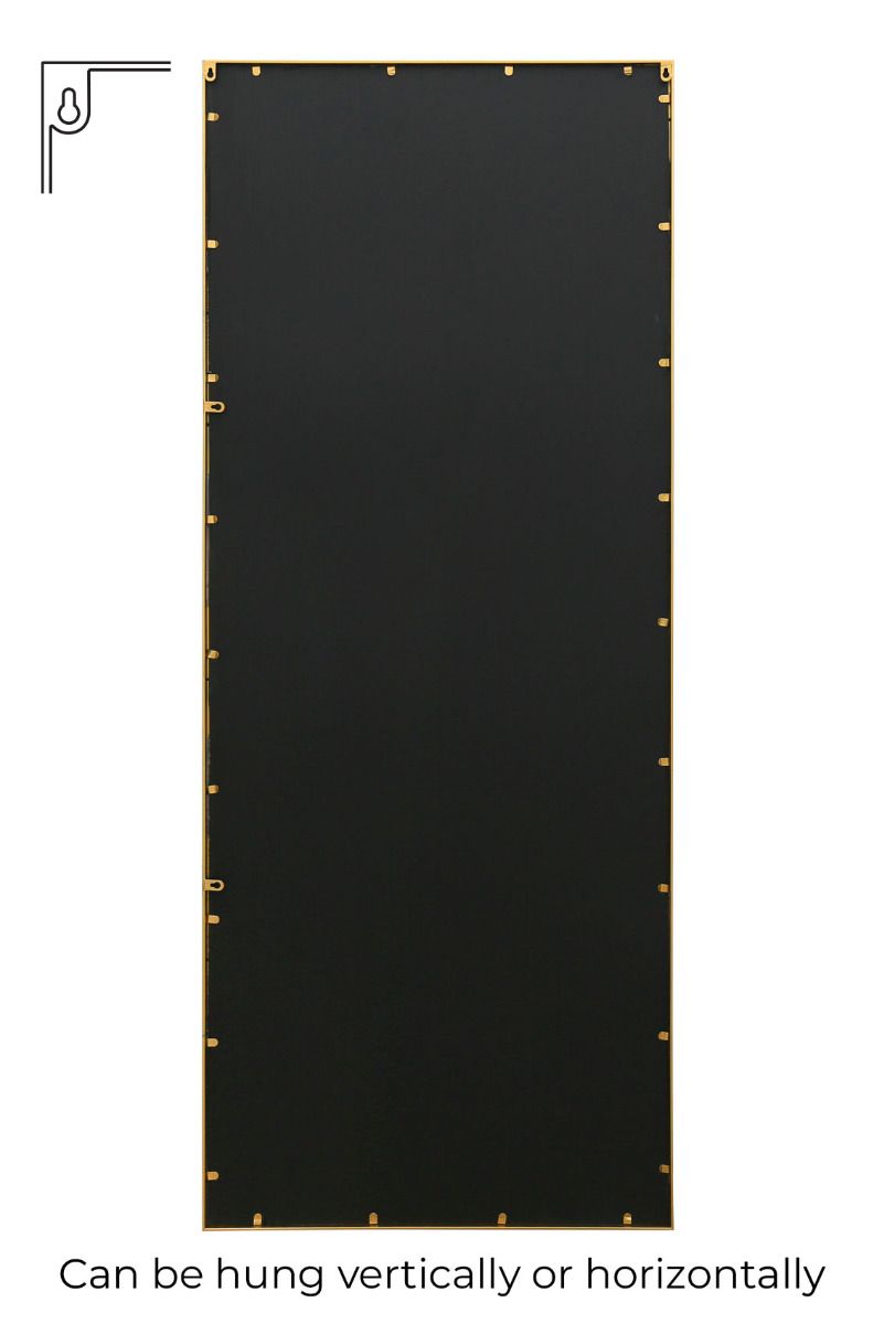MirrorOutlet Gold Modern Window Garden Wall Mirror 79" X 31" (200CM X 80CM) 5