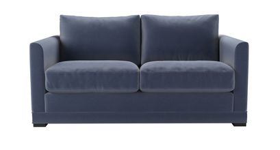 Aissa 2 Seat Sofa Bed in Sapphire Smart Velvet - sofa.com