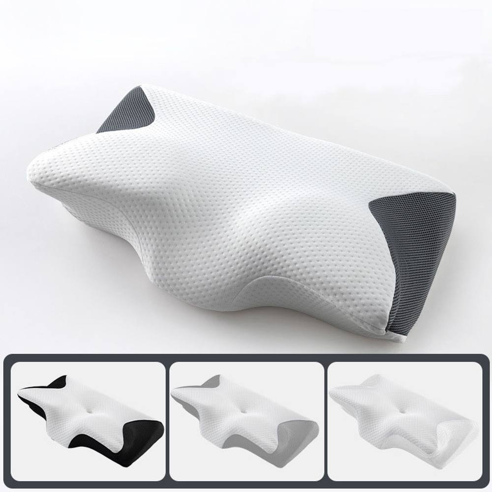 Obasyhig Black Memory Foam Pillow For Side Sleepers, Cervical Pillow For Relax