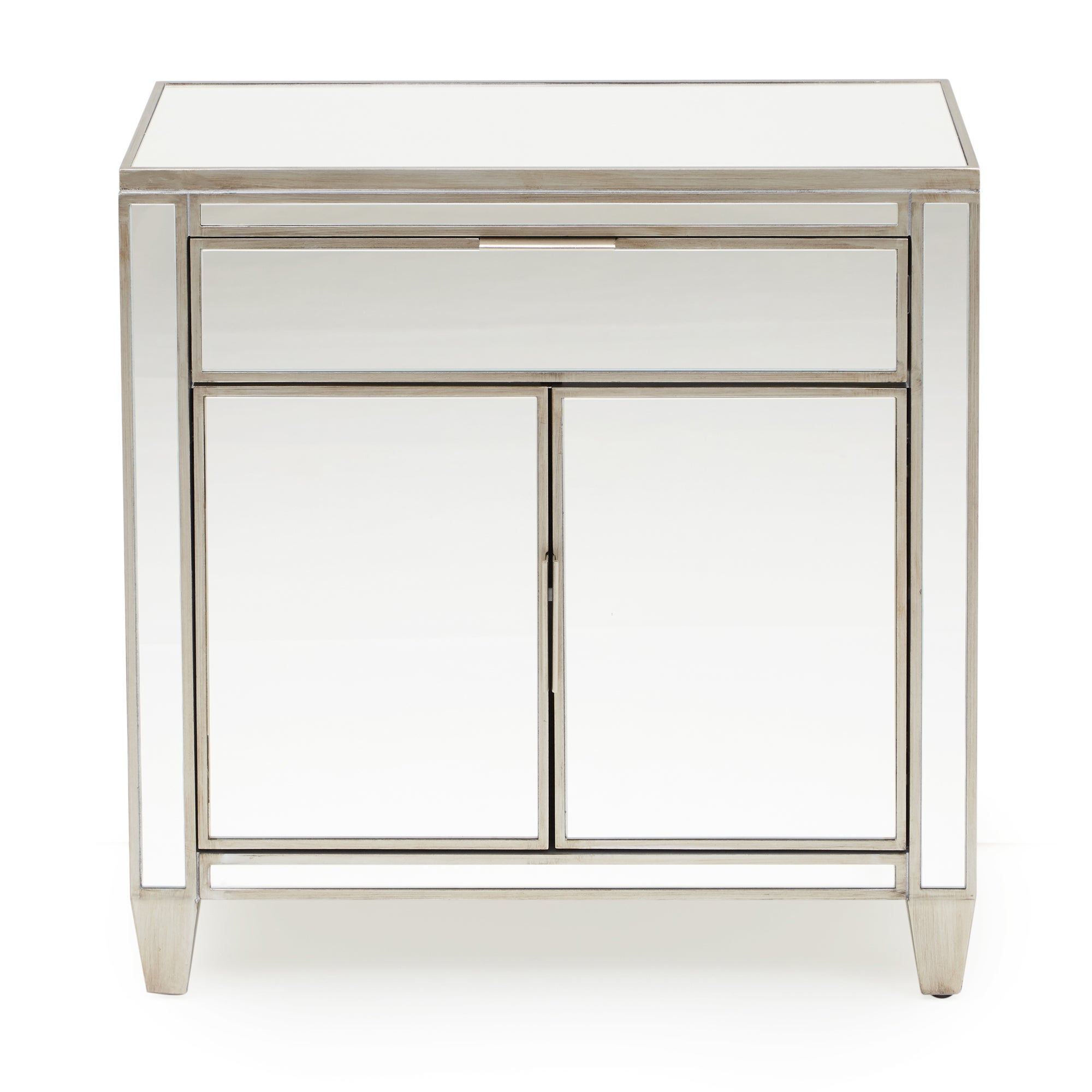 Fitzgerald Mirrored Small Sideboard Silver