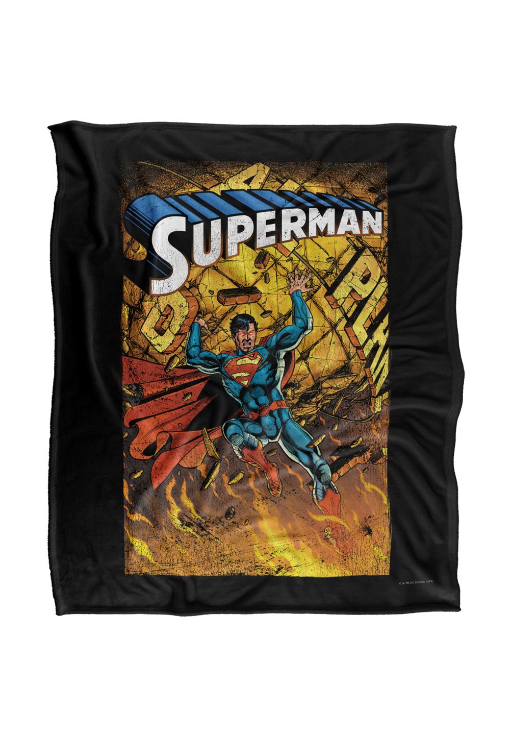Superman One Silky Touch Super Soft Throw Blanket 152 X 127 cm in White