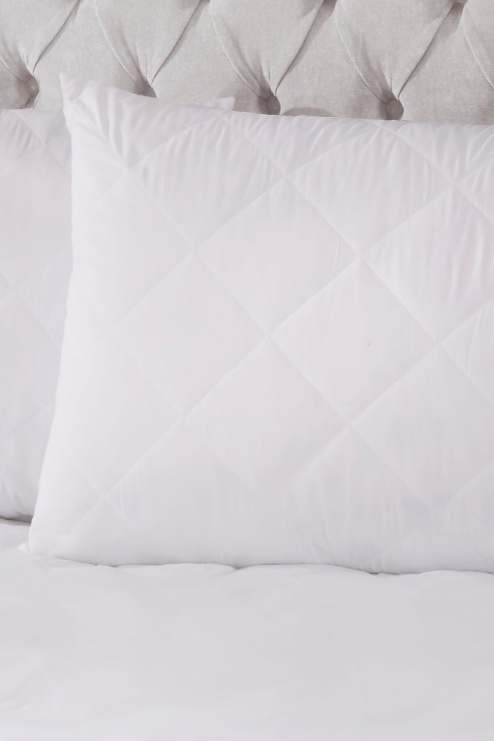 BHS Bamboo Pillow Protector Pair in White