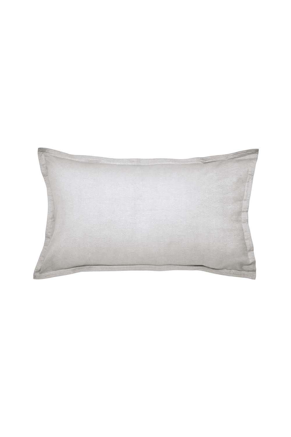 Murmur 'Laila' Brushed Cotton Oxford Pillowcase in Grey