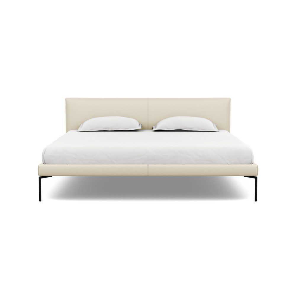 Heal's Matera Bedstead Super King Leather Grain Storm 006