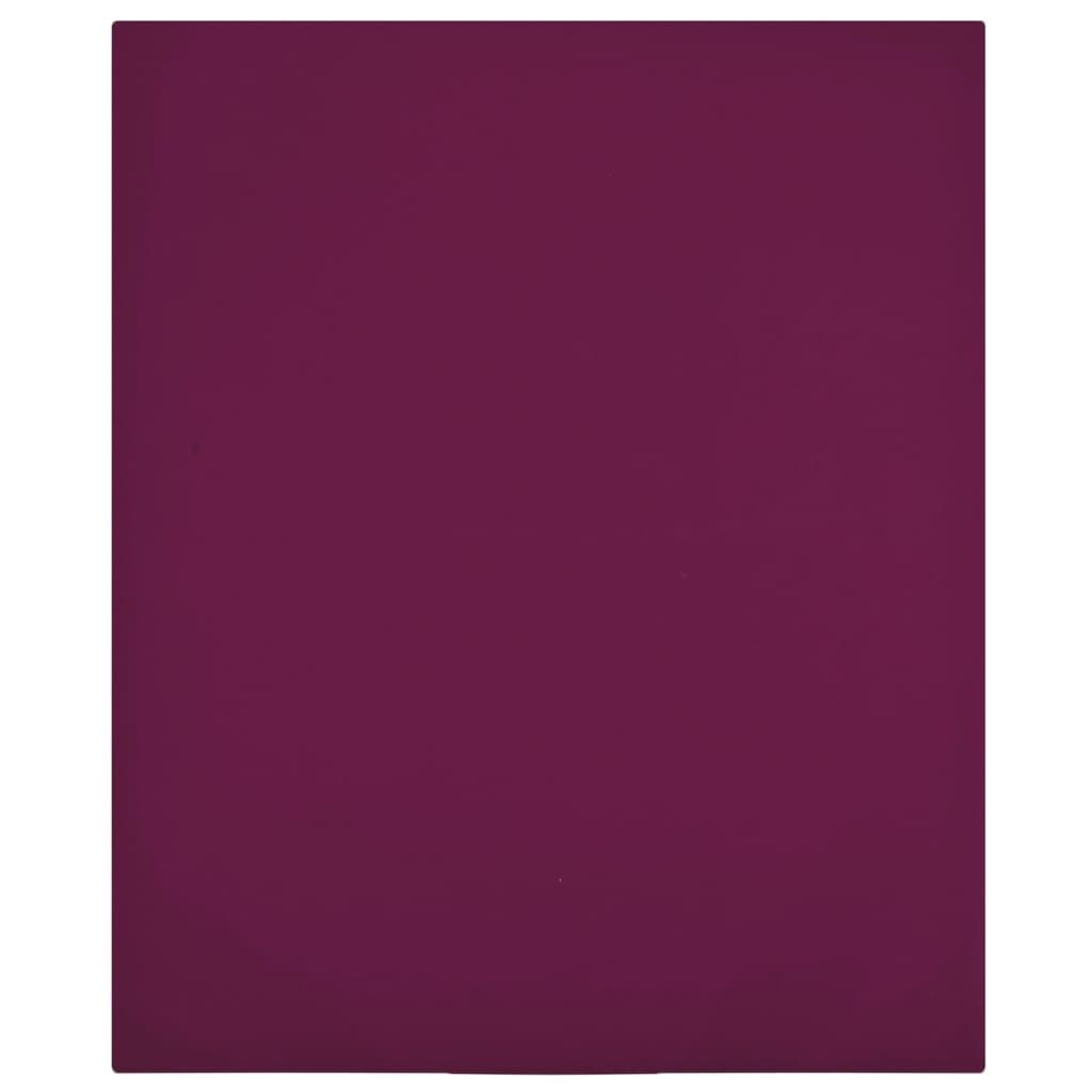 Berkfield Home Jersey Fitted Sheet Bordeaux 100x200 cm Cotton in Red