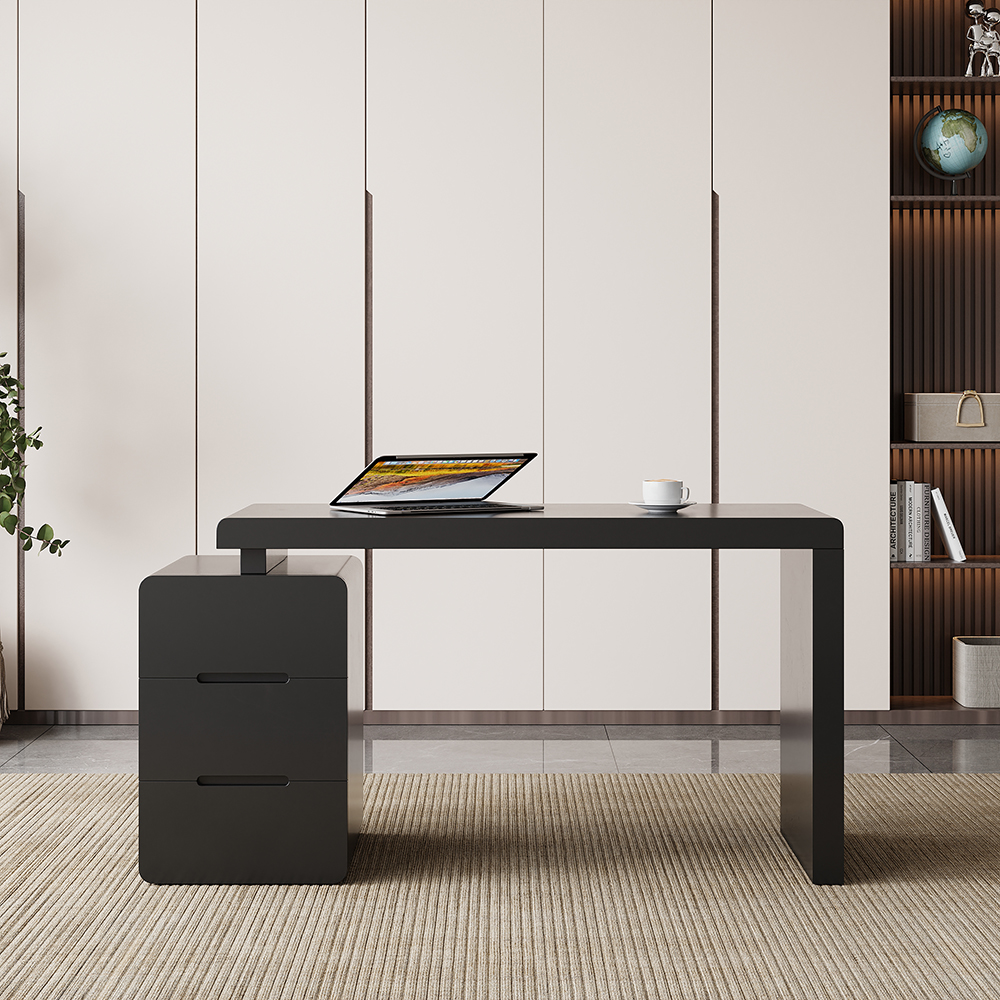 Mular Black 3-Drawer Writing Desk with 3 Drawers Office Furniture (1200mm）