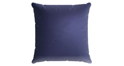 55x55cm Scatter Cushion in Prussian Blue Cotton Matt Velvet - sofa.com