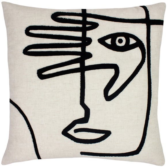furn. Mono Face Linen Cushion