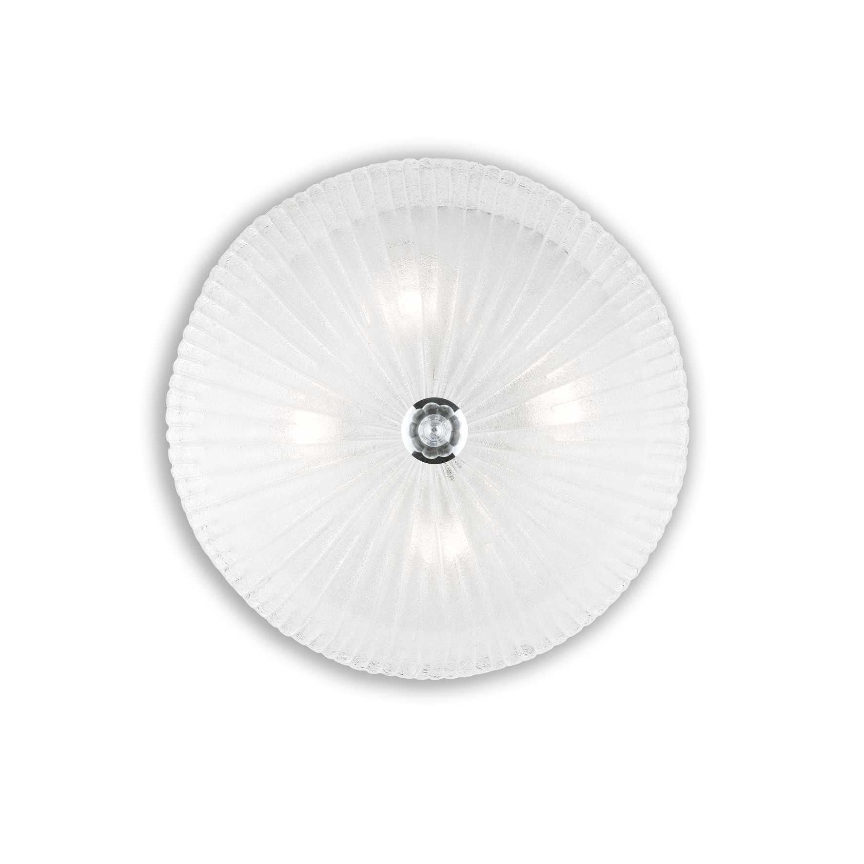 Netlighting Shell 4 Light Indoor Wall Ceiling Light Chrome with Clear Glass E27 in Grey