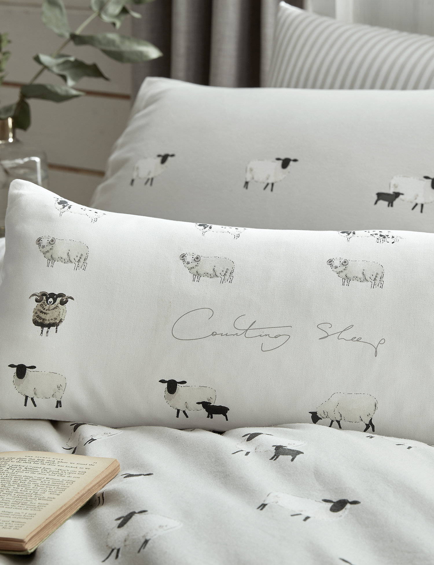M&S Sophie Allport Counting Sheep Bolster Cushion