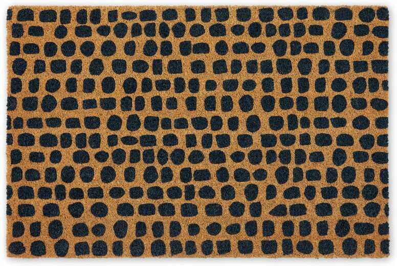 Uxi Coir Doormat, 60 x 90cm, Dark Navy