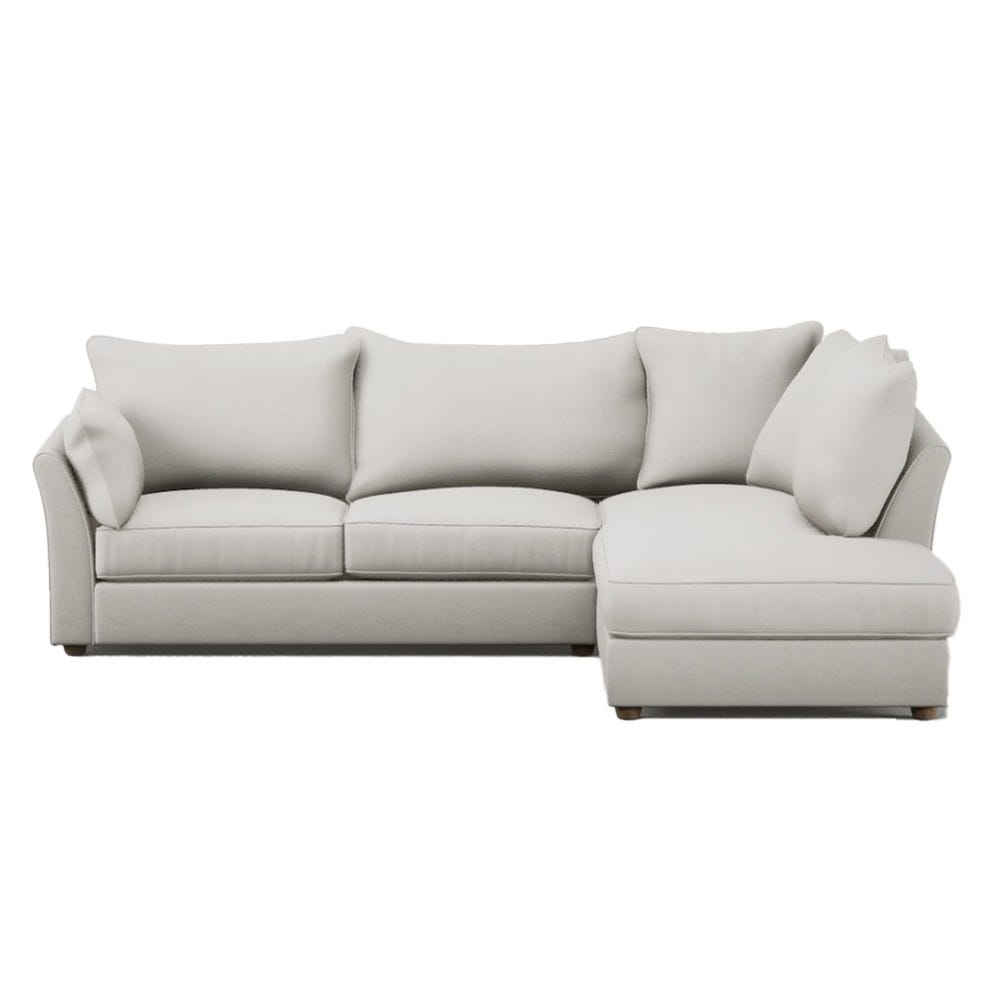 Heal's Tailor 2 Seater Sofa Chunky Boucle Ecru Black Feet 2