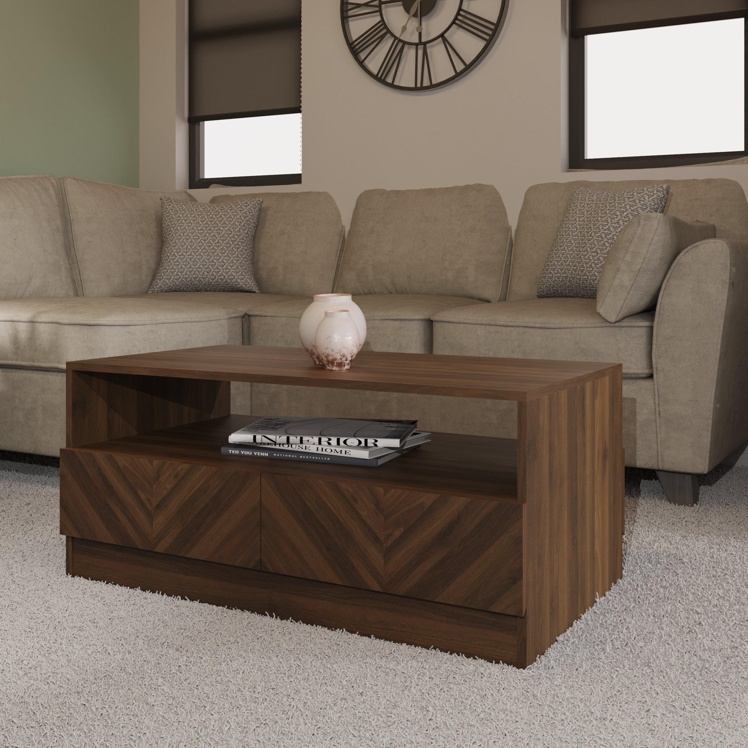 GFW Catania Coffee Table in Walnut