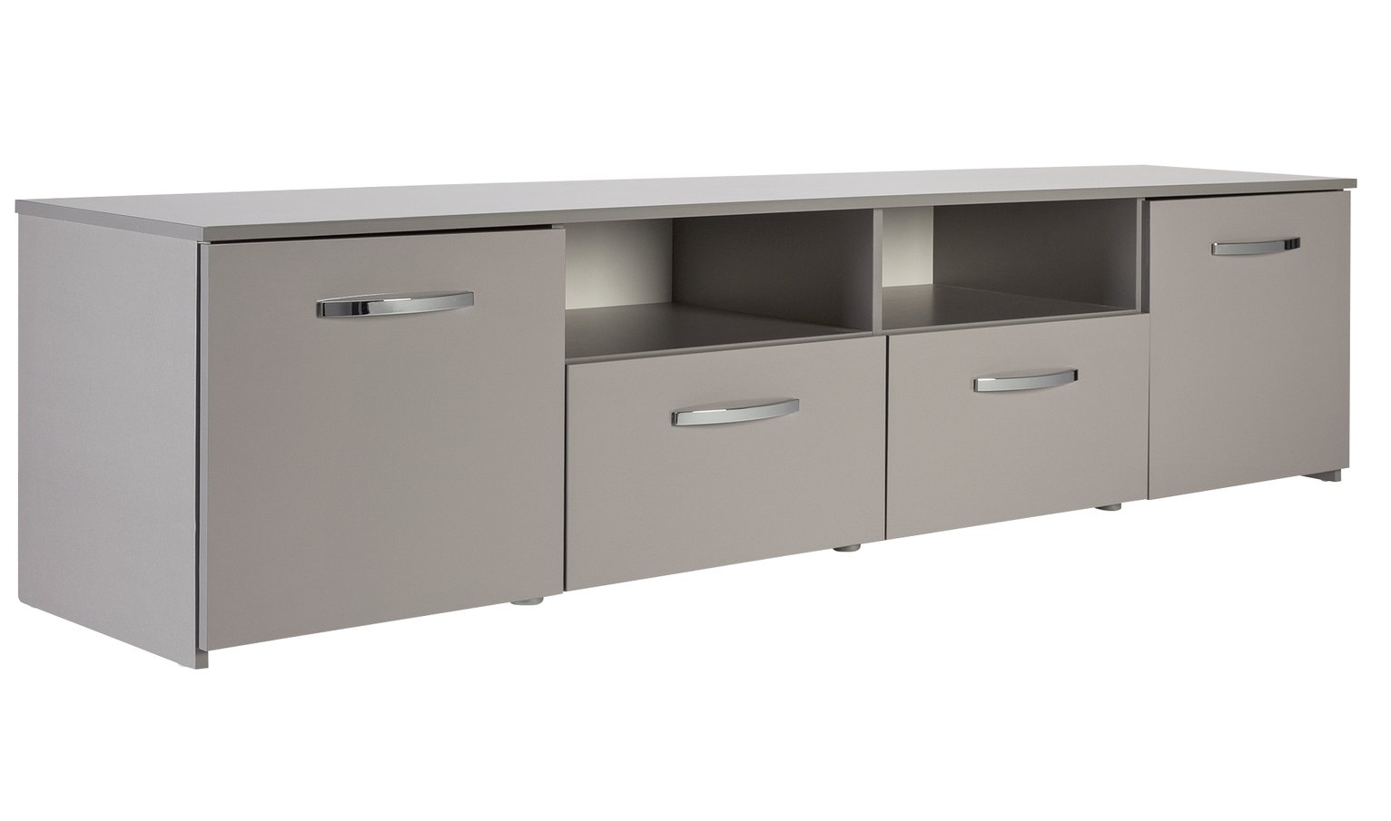 Habitat Hayward 2 Door TV Unit - Gloss Grey