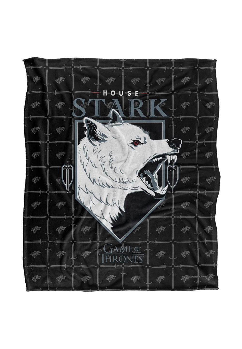 Warner Brothers Game Of Thrones Officially Licensed Silky Touch Super Soft Throw Blanket 152 x 127 cm in White