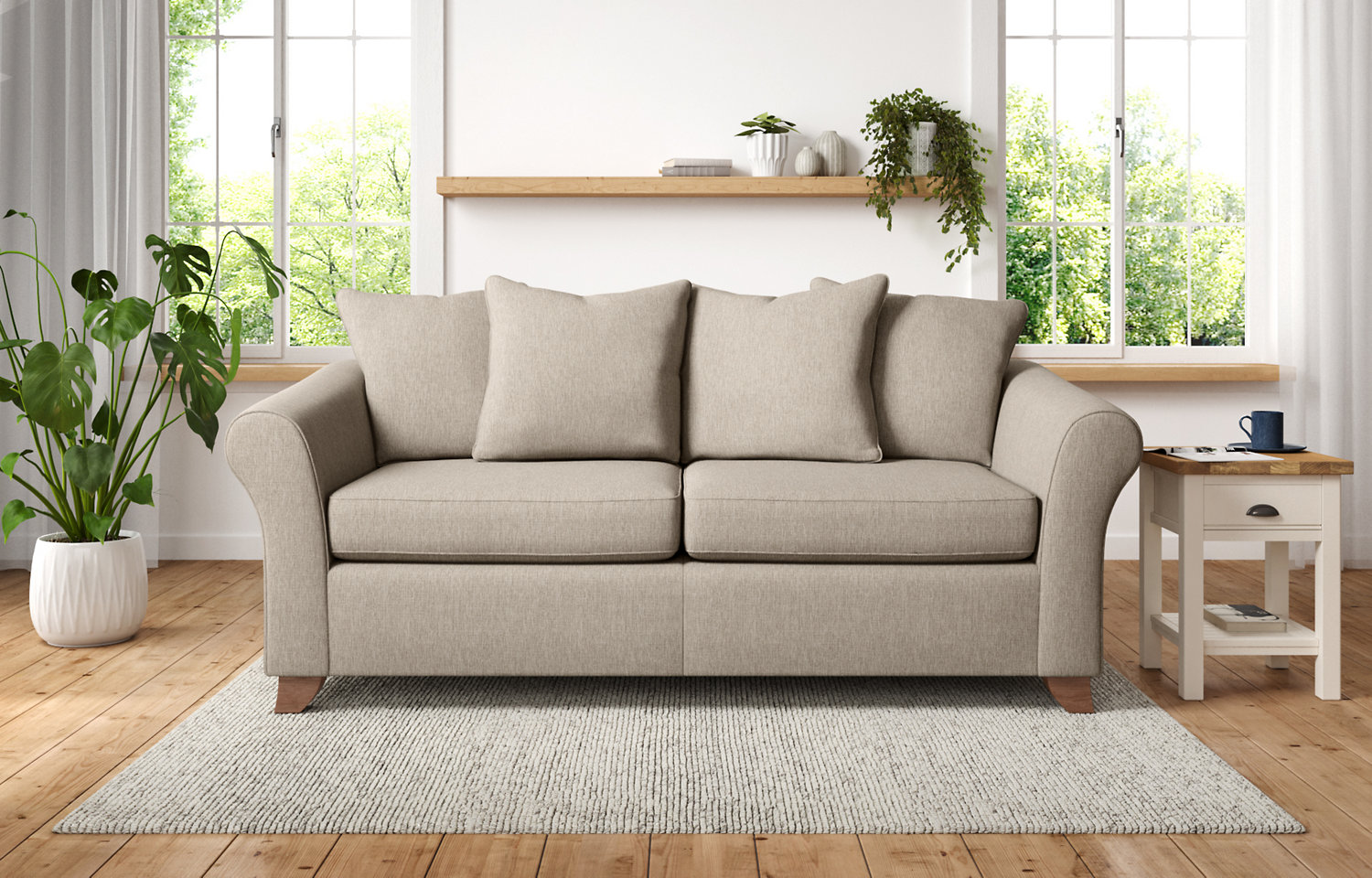 M&S Abbey Scatterback Large 3 Seater Sofa