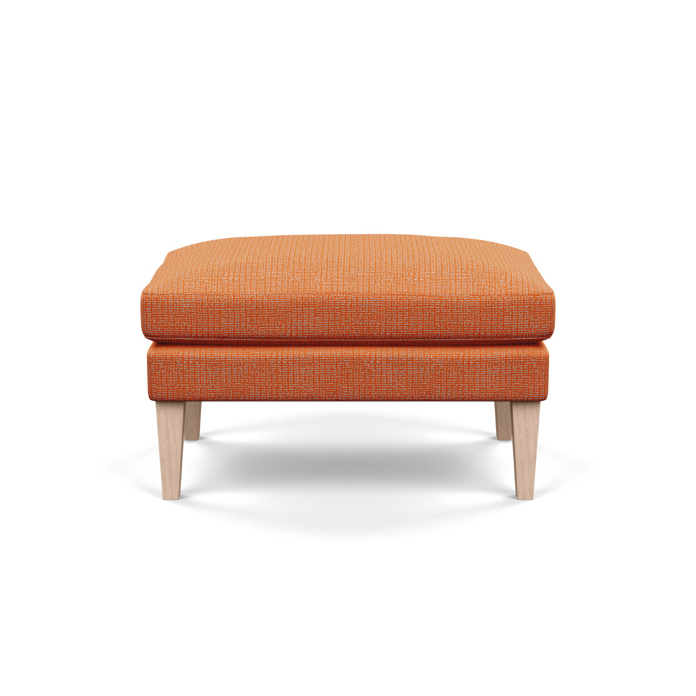 Heal's Wallis Ottoman Tejo Recycled Zinnia Natural Ash Feet