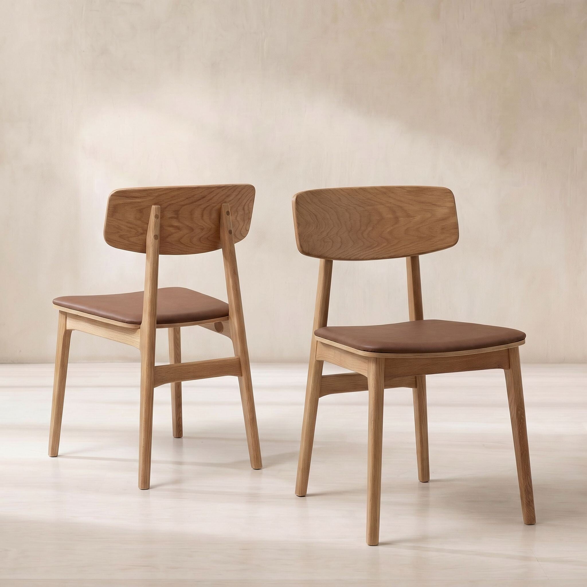 Tatum Livo Dining Chair, Brown Oak | Barker & Stonehouse