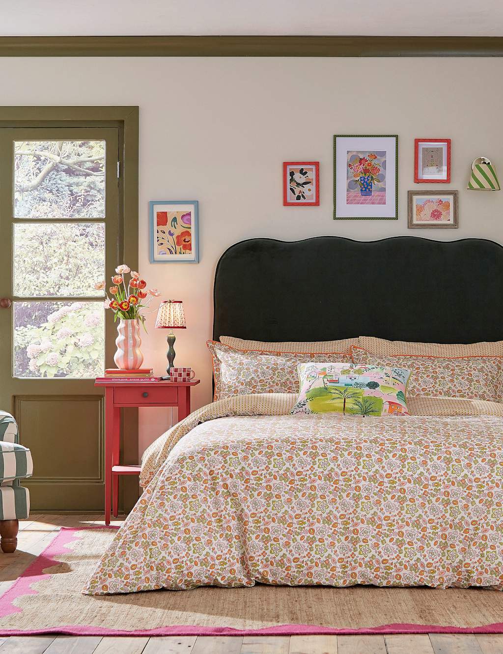 LAND & SHORE Pure Cotton Rudie Bedding Set Multi