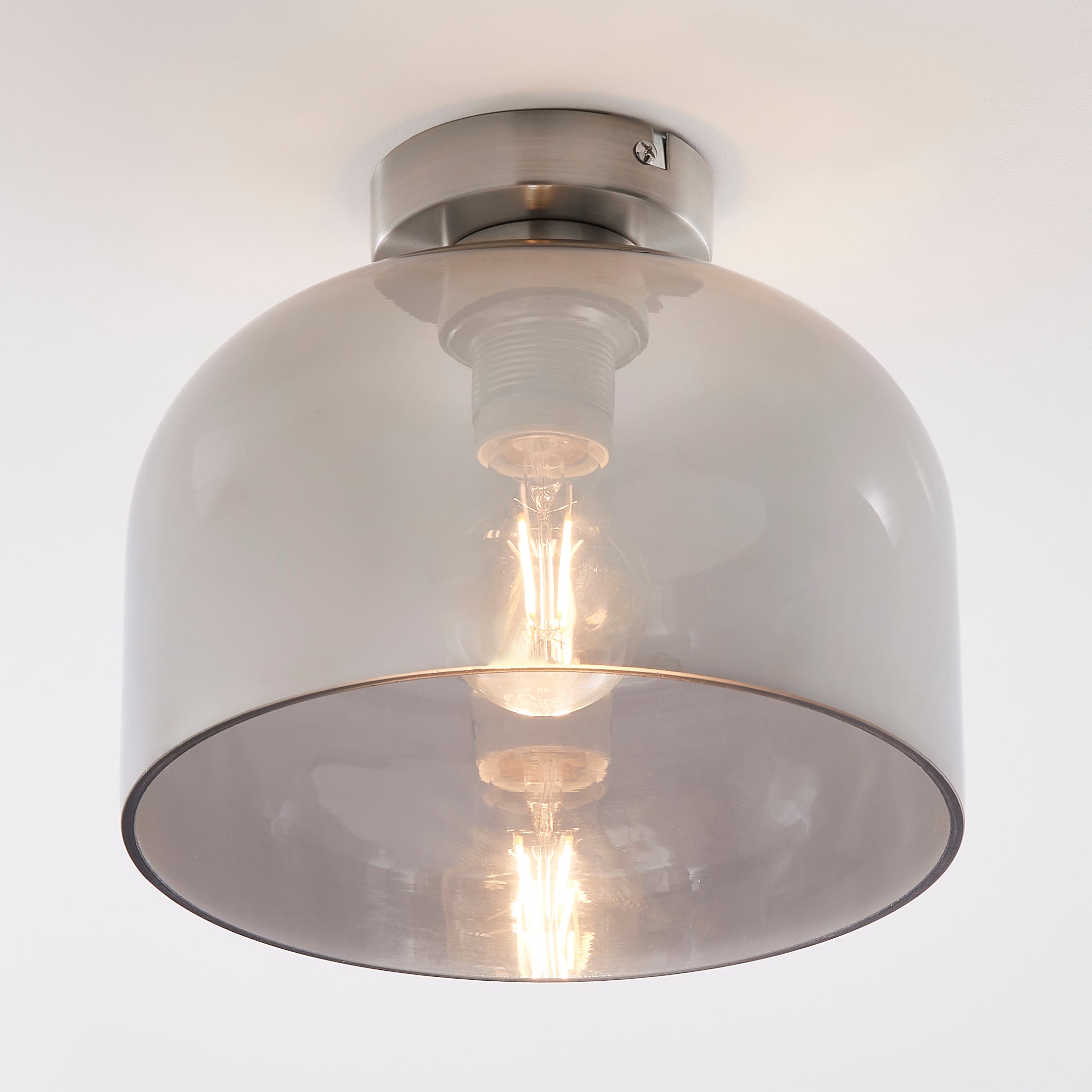 Palazzo Chrome 1 Light Flush Ceiling Fitting Chrome
