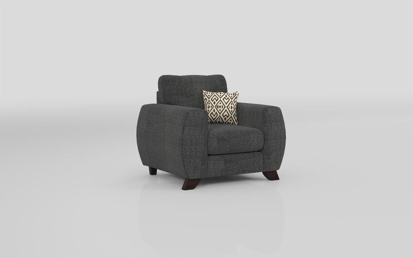 ScS Living Grey Aspen Fabric Standard Chair