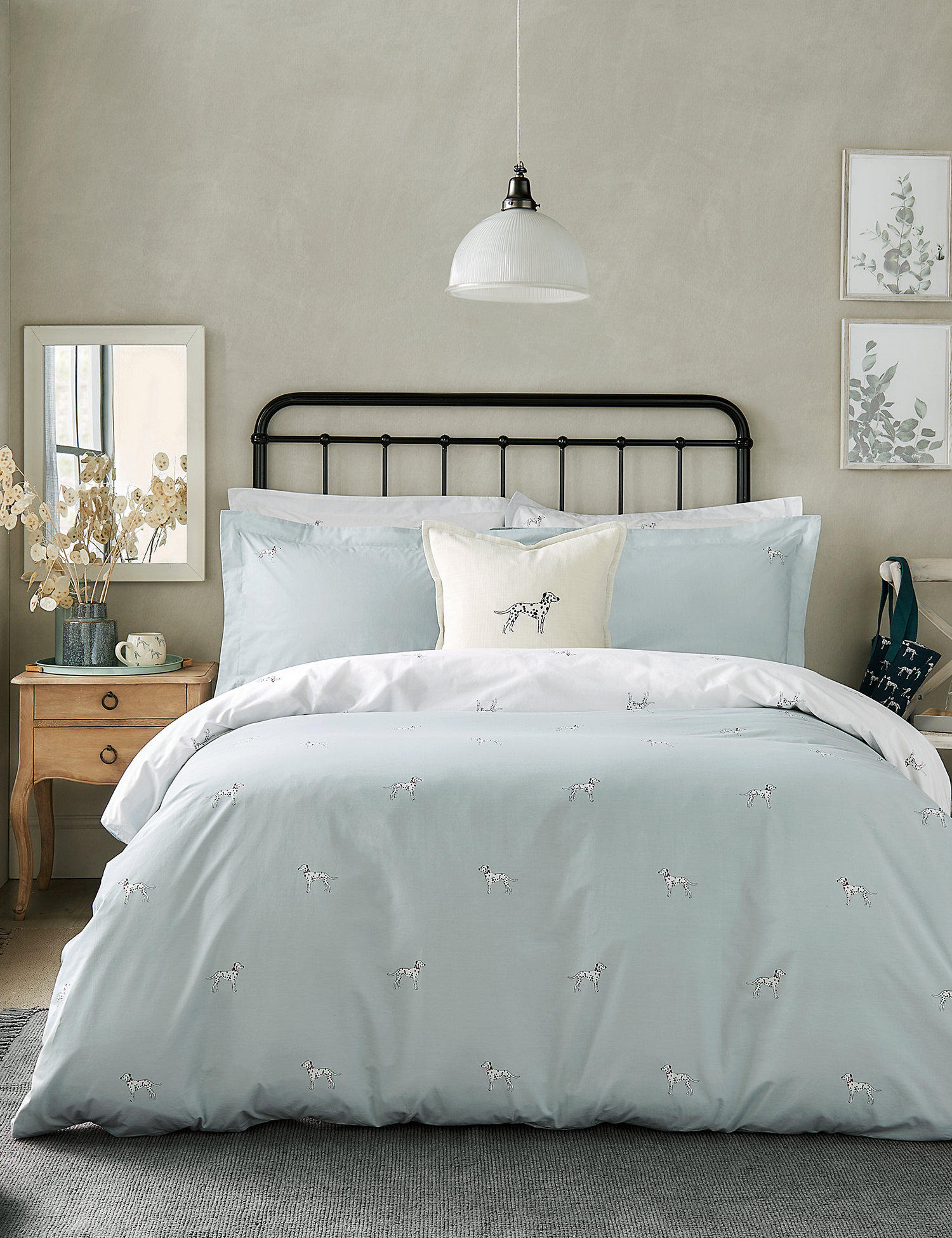 M&S Sophie Allport Pure Cotton Dalmatian Bedding Set