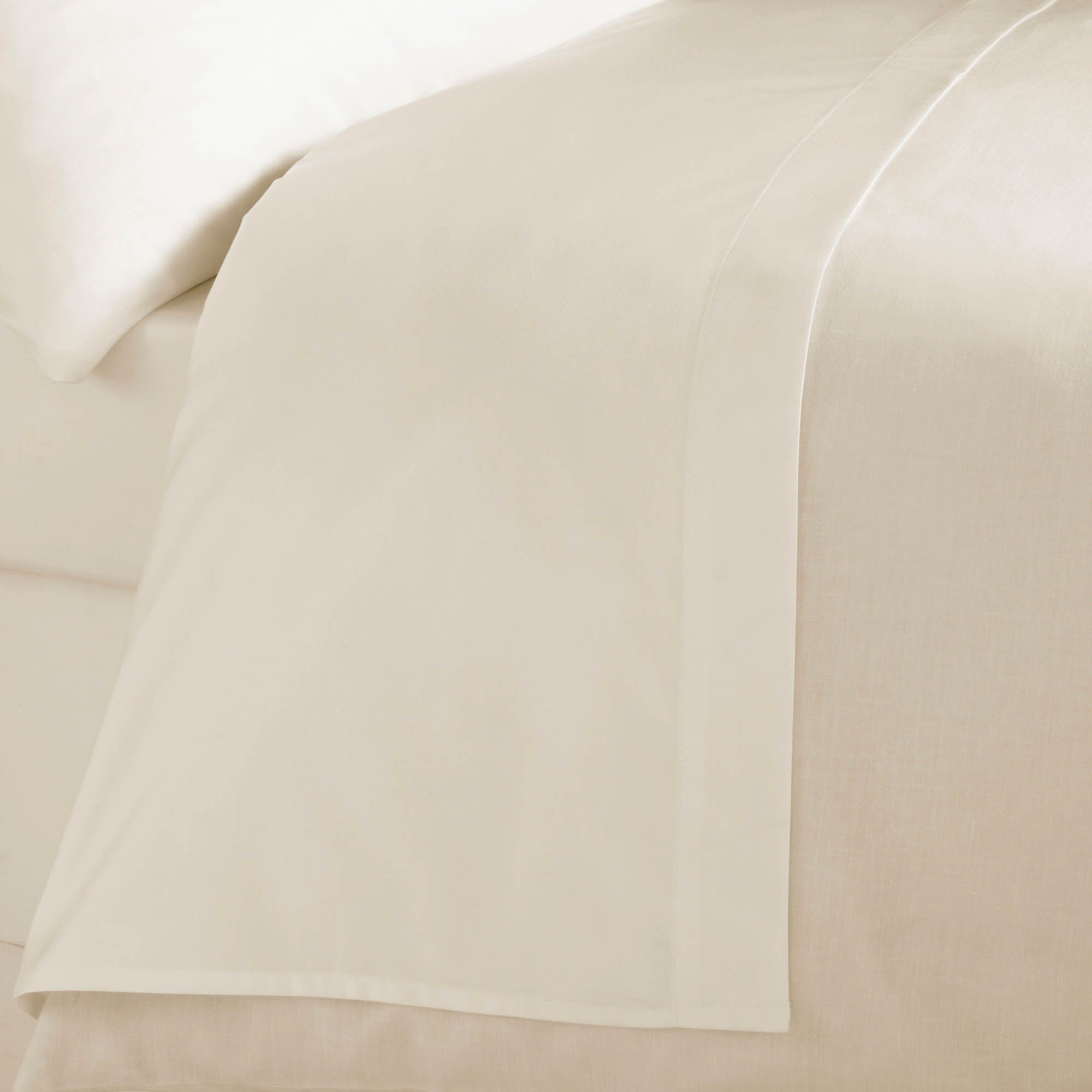 5A Fifth Avenue Egyptian Cotton Sateen 300 Thread Count Flat Sheet Cream
