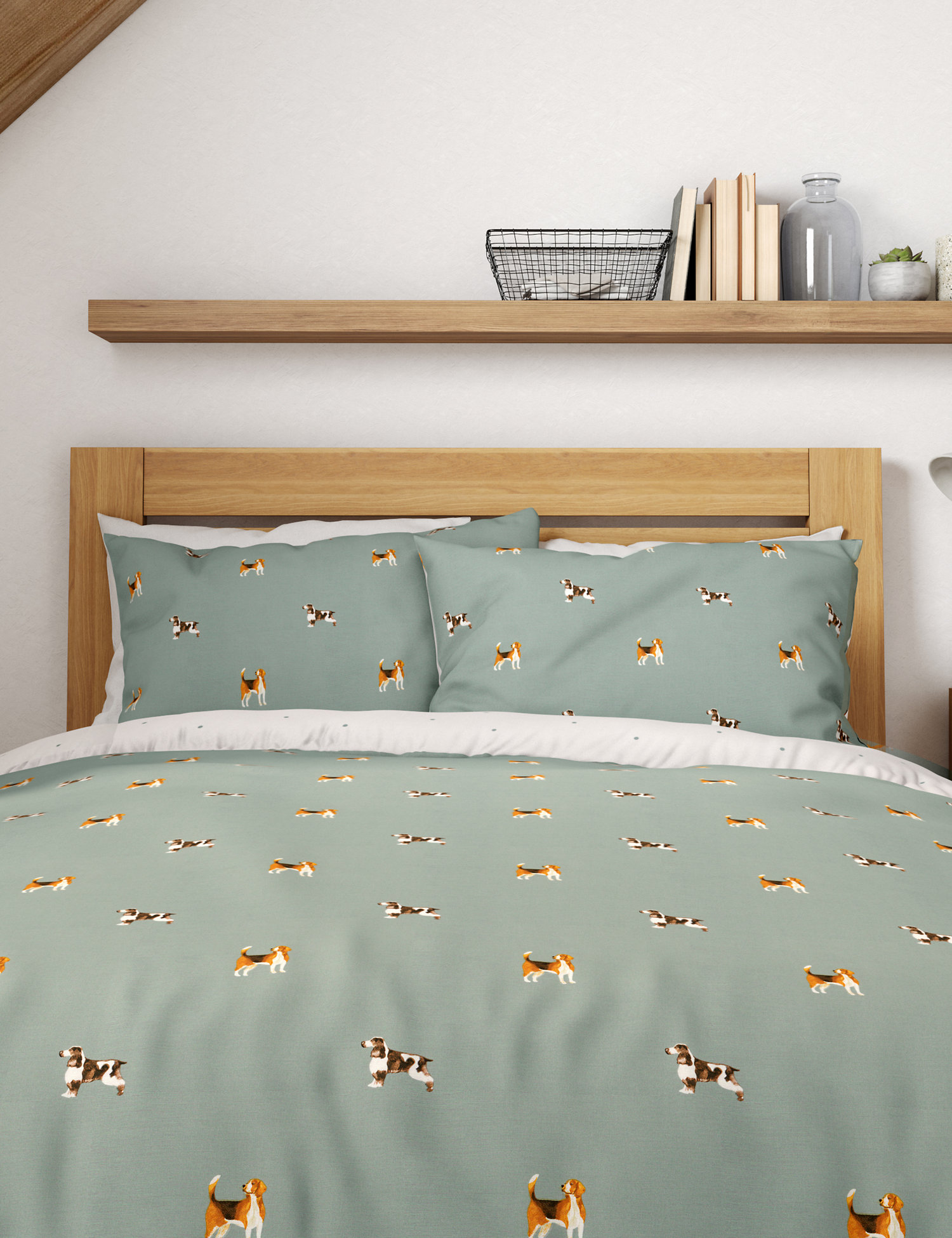 M&S Cotton Blend Hound Dog Bedding Set