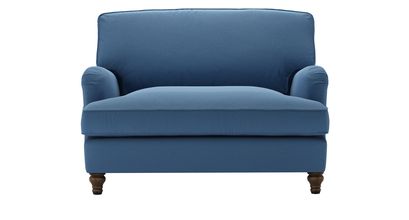 Bluebell Loveseat Sofabed in Heather Blue Smart Cotton - sofa.com