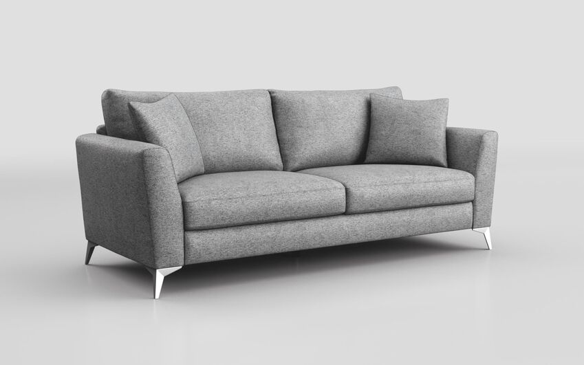 Blue Fabric Bosini 3 Seater Sofa