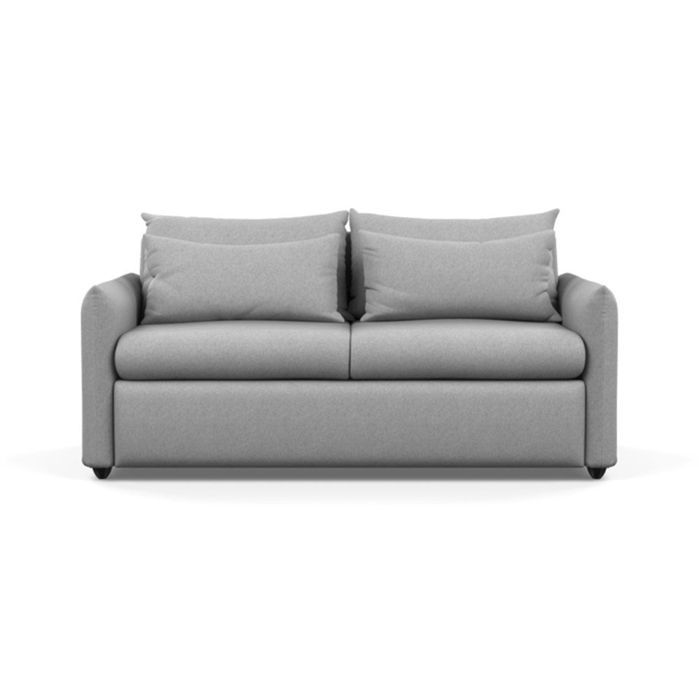 Heal's Pillow Sofa Bed Cotton Pewter Black Feet