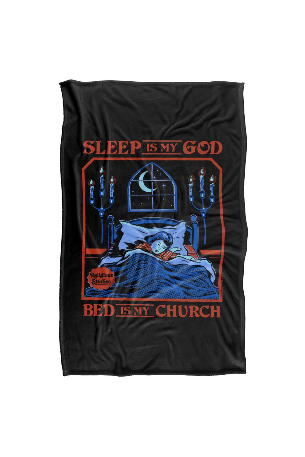 Steven Rhodes Sleep Is My God Silky Touch Super Soft Throw Blanket
