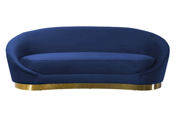 Selini Three Seat Sofa - Navy Blue