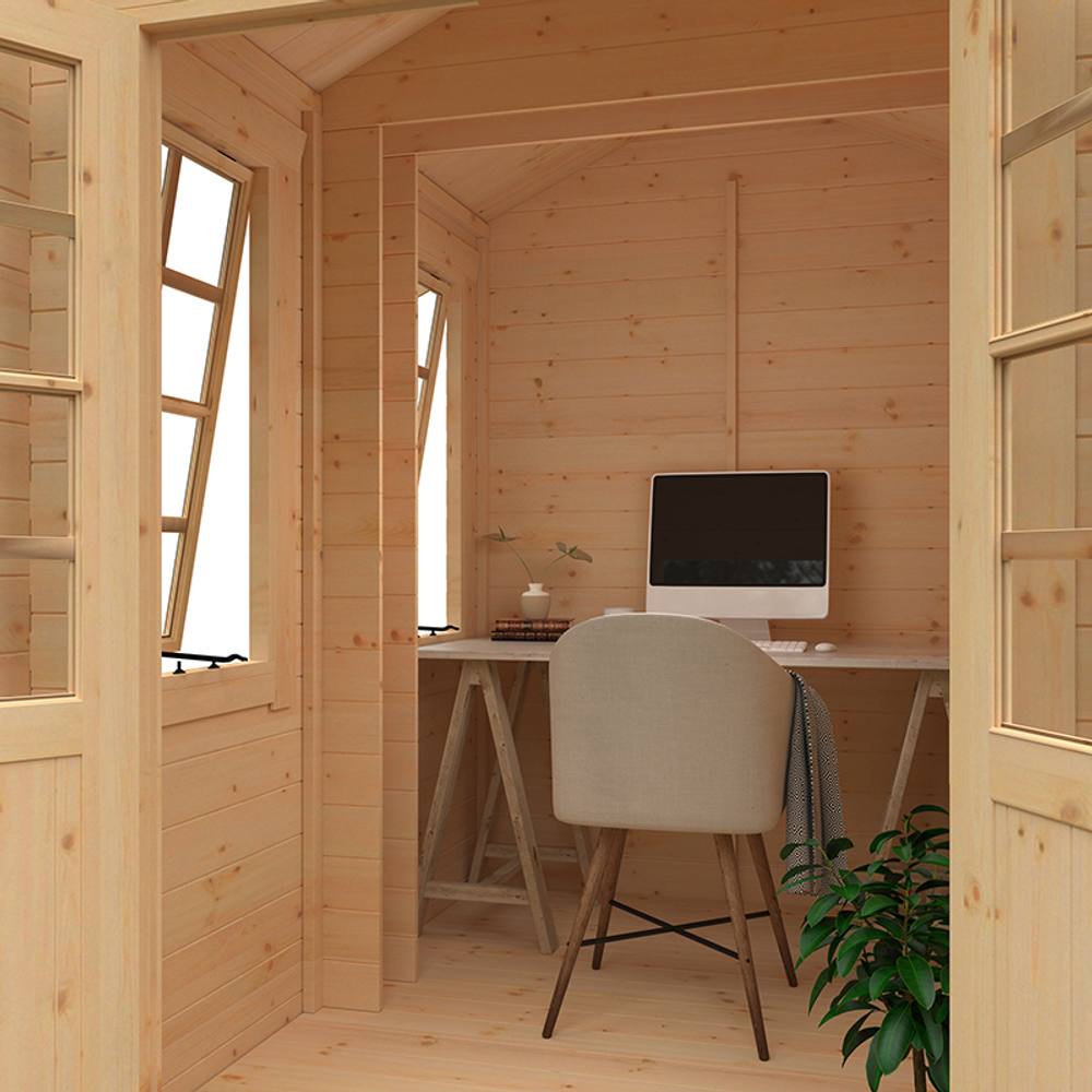 Buttercup Farm 8 x 6 Feet Georgia 19mm Flex - L230 x W175 x H231.7 cm - Natural 6