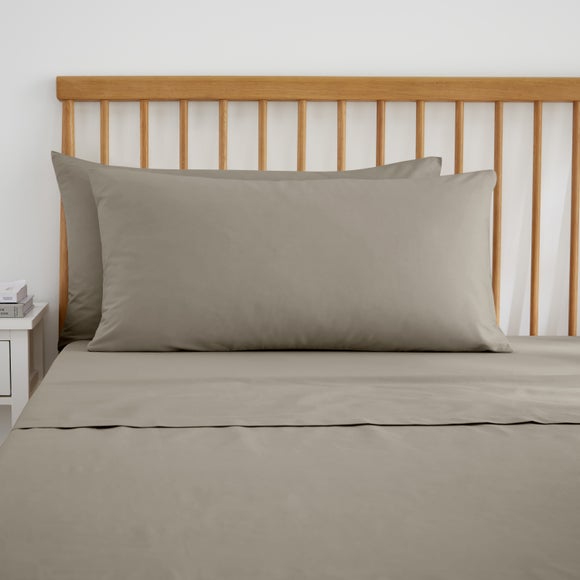 Pure Cotton Kingsize Pillowcase Pair