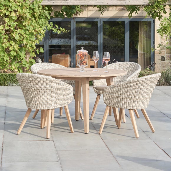 Pacific Lifestyle Cabon Outdoor 4 Seater Dining Set