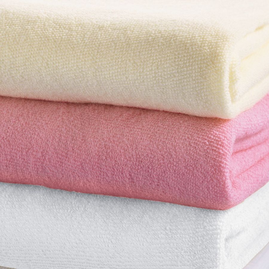 Chums Stretch Terry Fitted Sheets in Ecru
