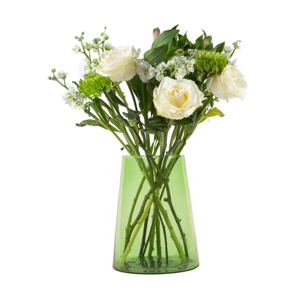 Nicola Spring Jebel Repurposed Glass Vase - 3.5 Litre in Green
