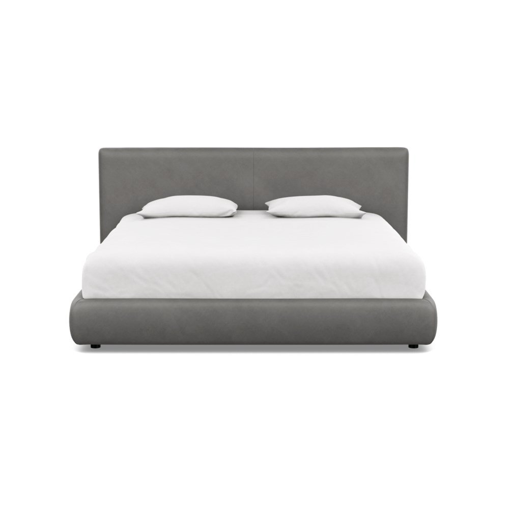 Heal's Alba Storage Bed Super King Luxury Leather Slate