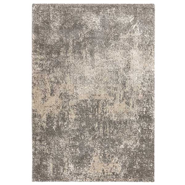 Dream Rug In Dark Grey And Beige - 17.5mm Pile - Machine Woven - W120 x D170cm
