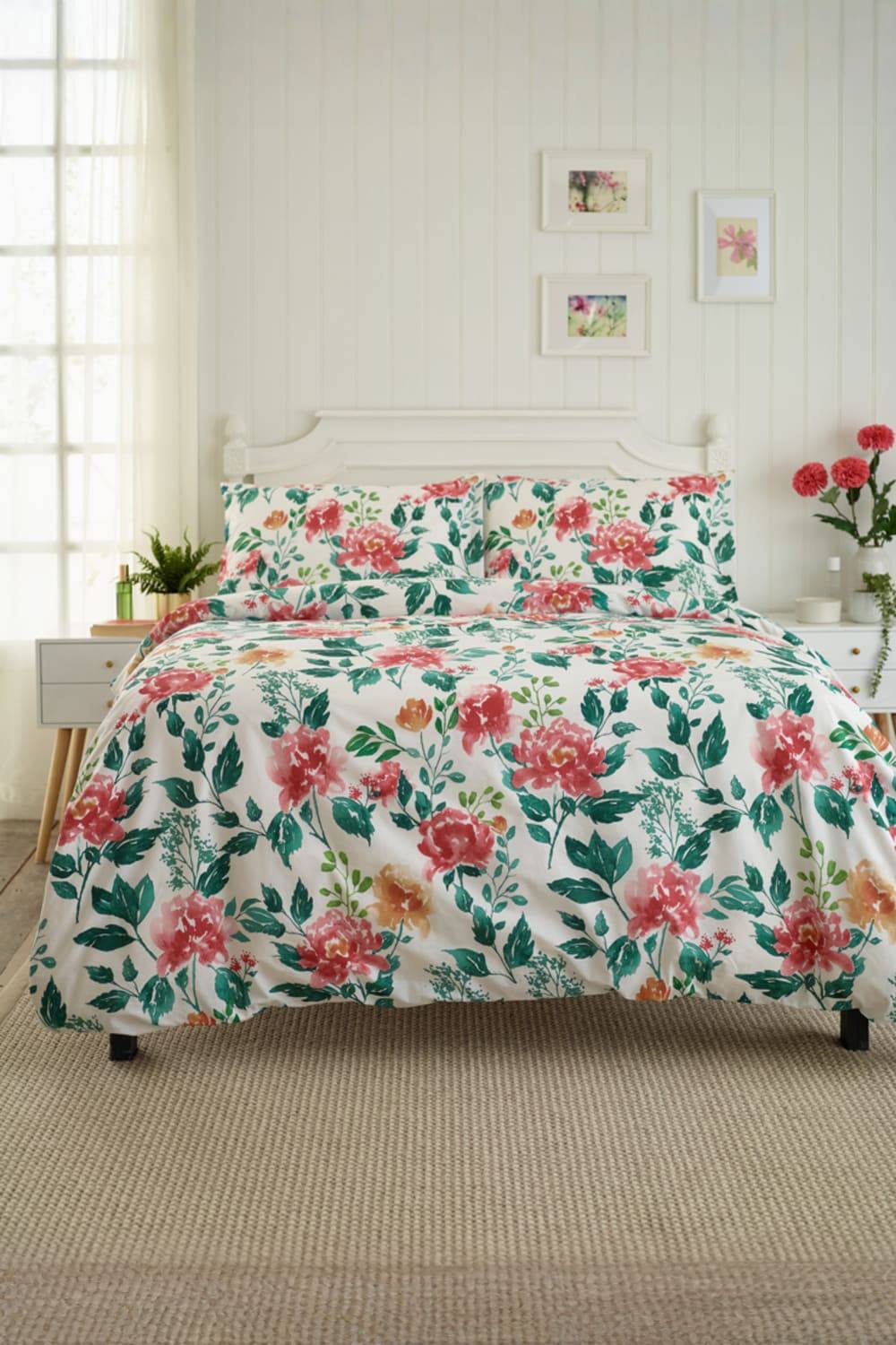 Deyongs Wild Peony Cotton Printed Duvet Set