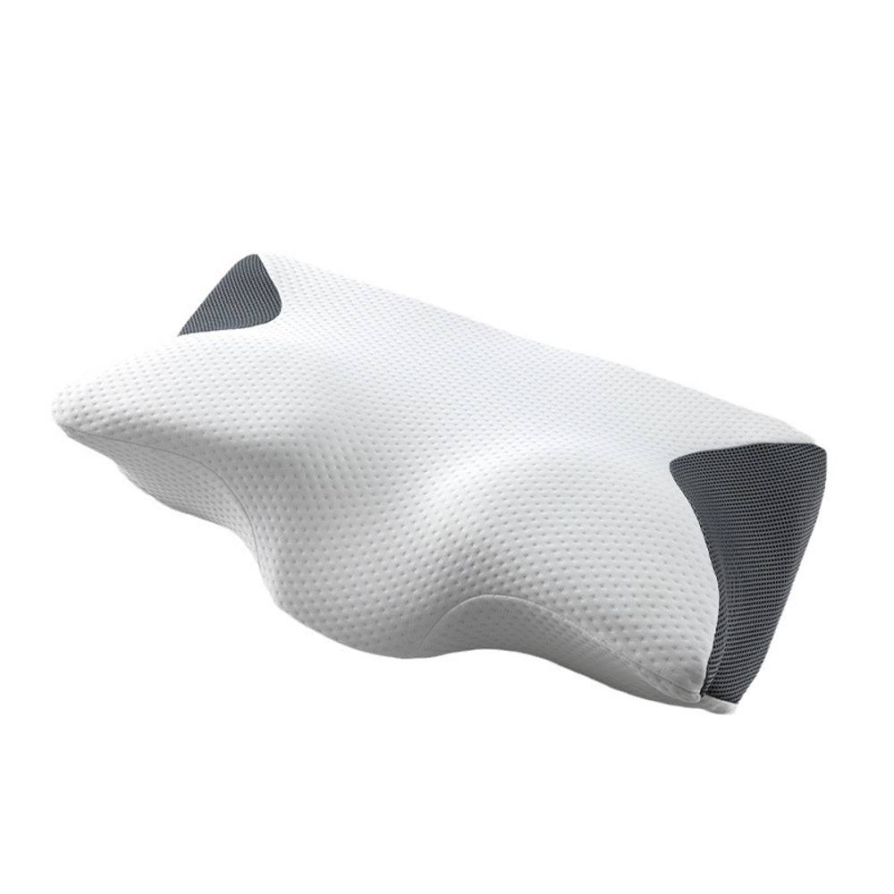 Obasyhig Black Memory Foam Pillow For Side Sleepers, Cervical Pillow For Relax in Grey