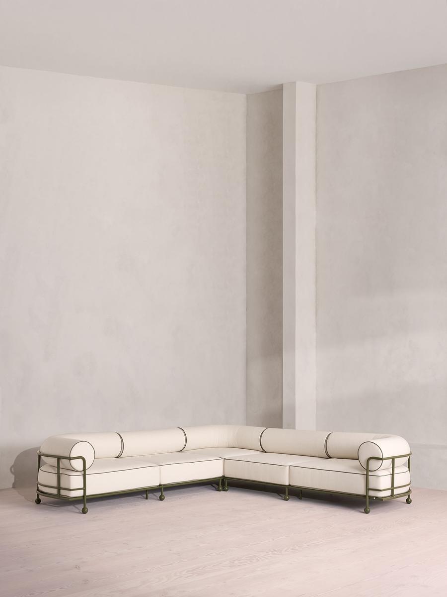Gaspard Sofa, Corner Sofa, Off White