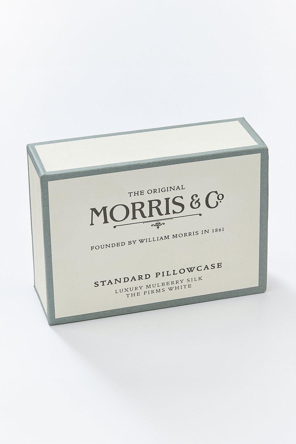 Morris & Co Silk' Standard Pillowcase in Ivory 3