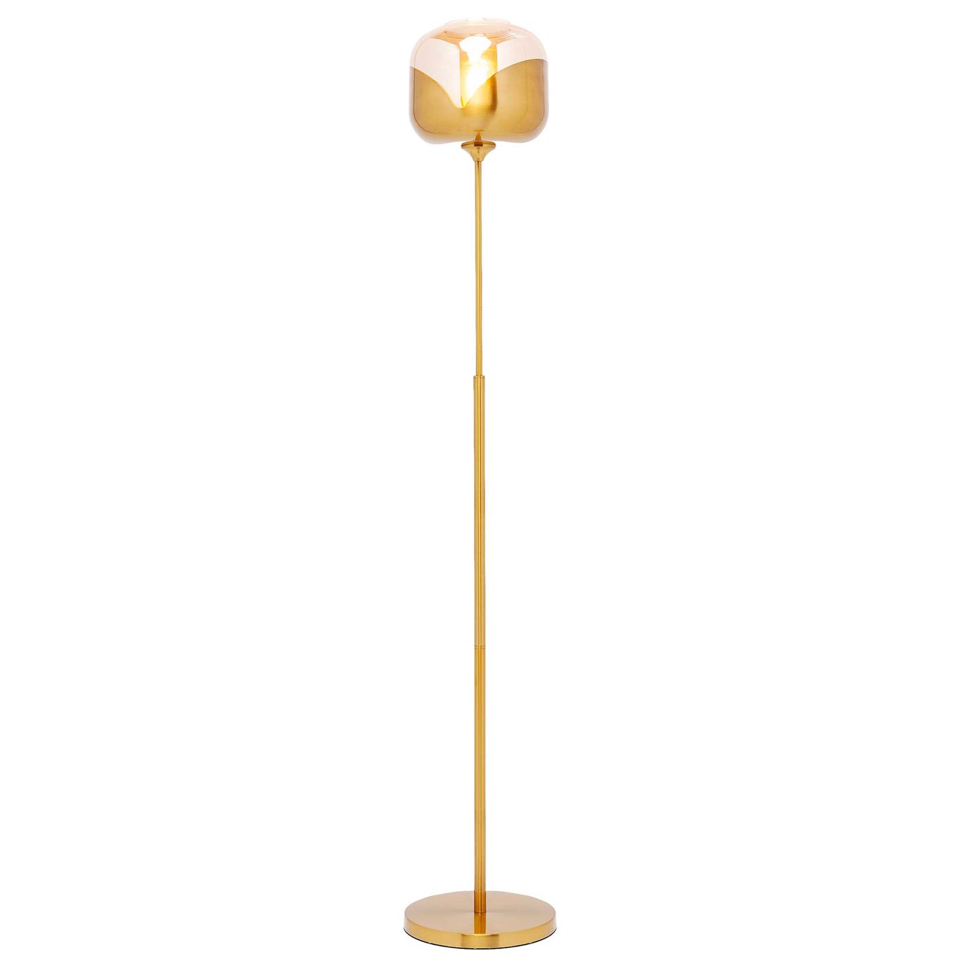 Gold Goblet Ball Floor Lamp