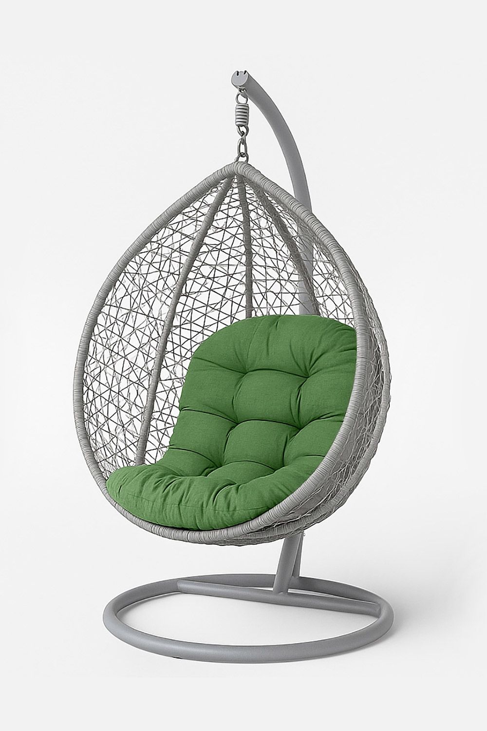 Homescapes Luxury Egg Chair Cushion, Hanging Basket Swing Chair Cushion in Olive