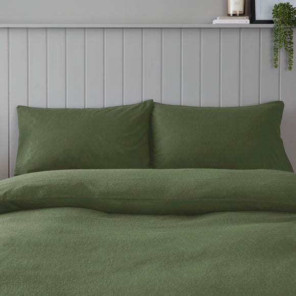 Soft & Cosy 100% Brushed Cotton Kingsize Standard Pillowcase Pair