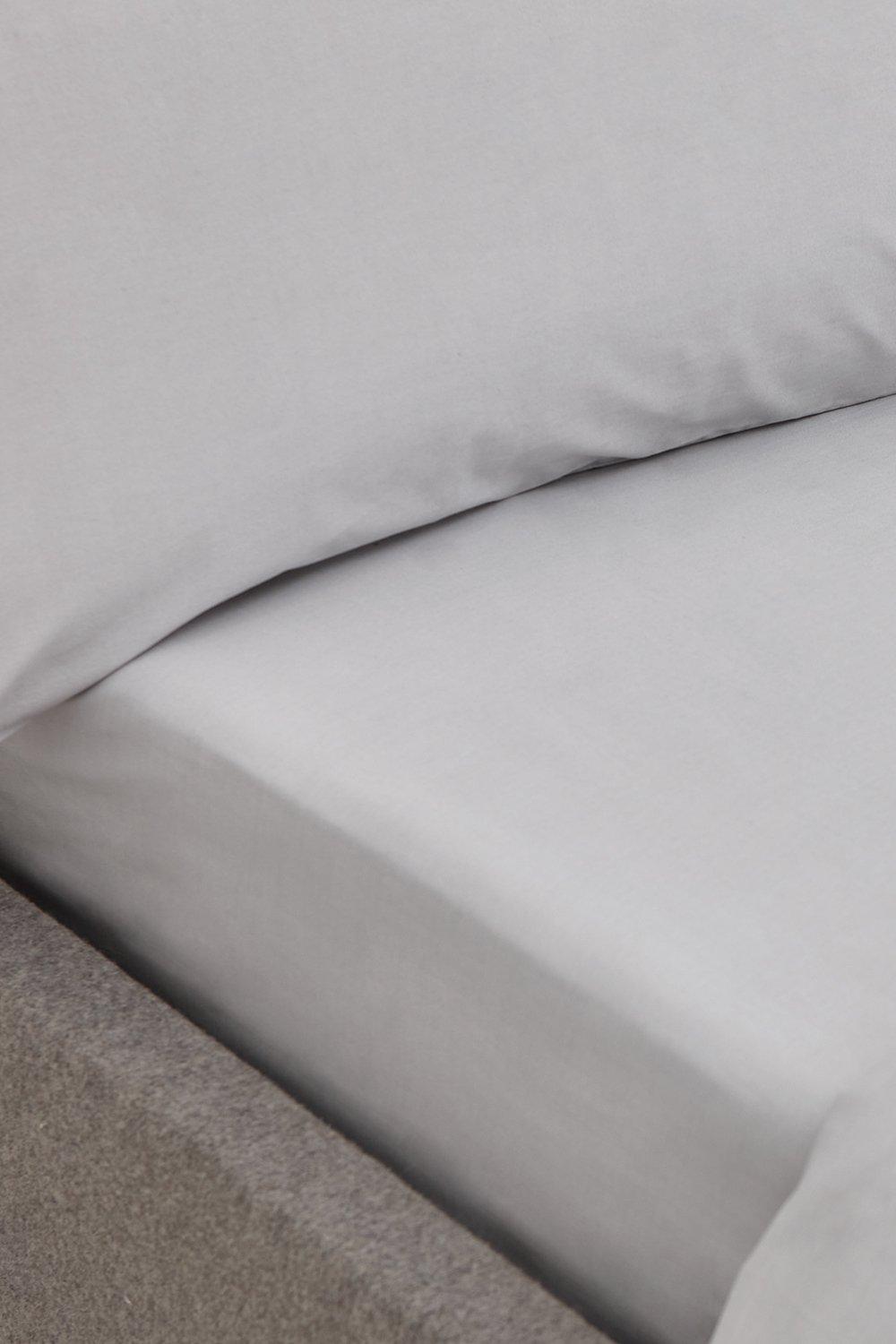 200tc Organic Cotton Single Fitted Sheet