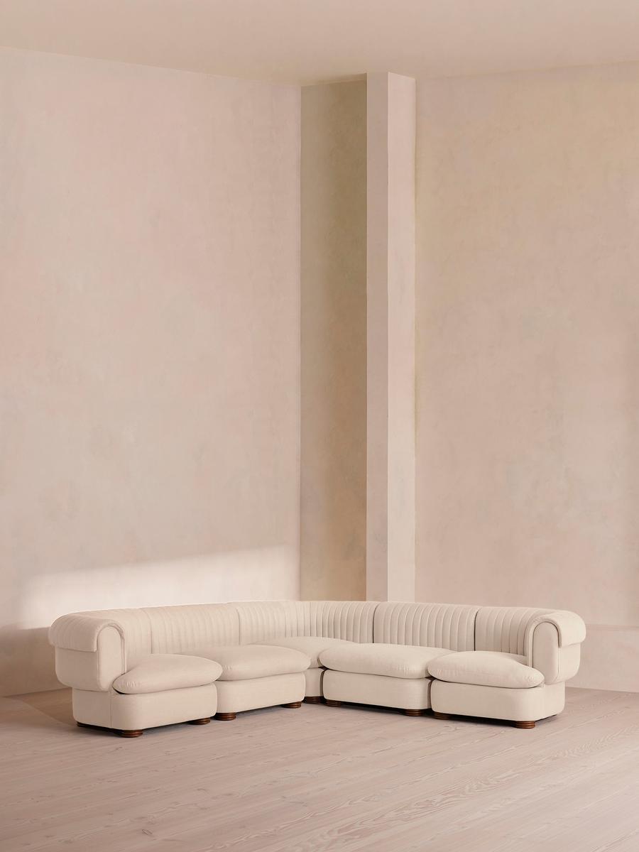 Rava Modular Sofa, Corner Sofa, Linen, Bisque