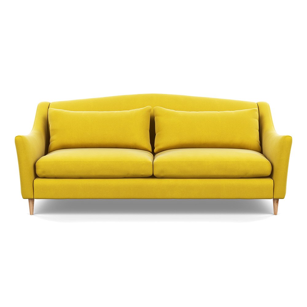 Heal's Somerset 4 Seater Sofa Varese Velvet Alchemilla Natural